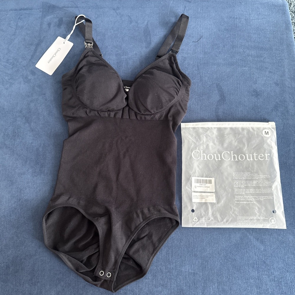 Chou Chouter Tummy Control Nursing Bodysuit Women's Size Medium BNWT